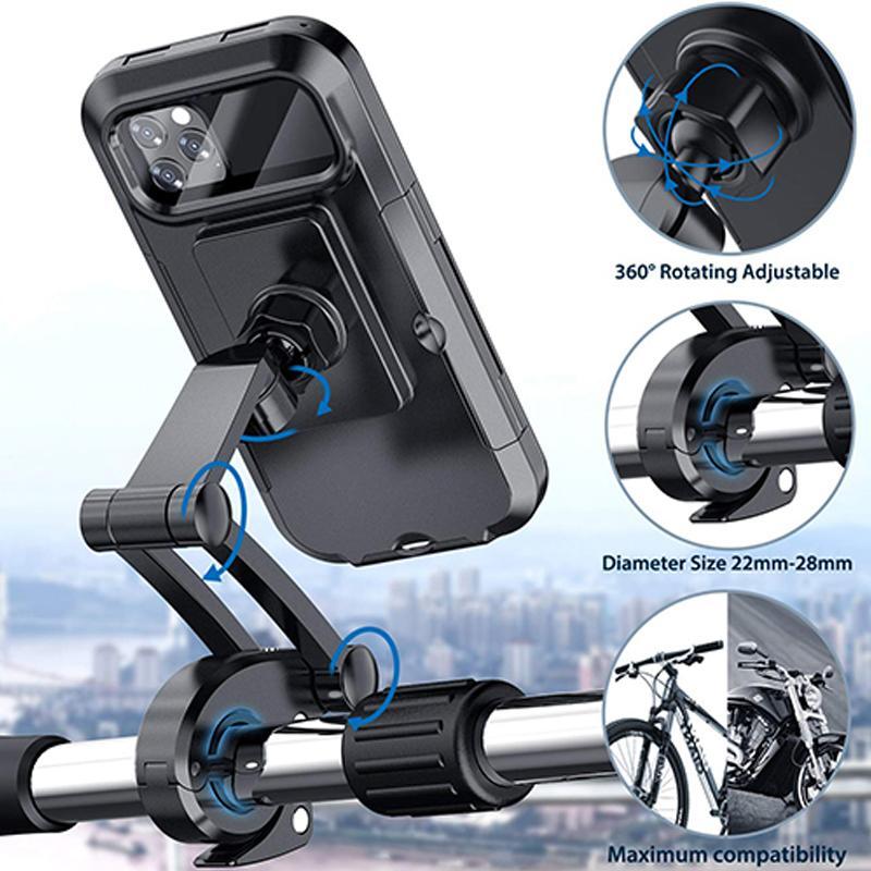 Wireless Charging Bicycle Phone Mount – Waterproof Design | elesira