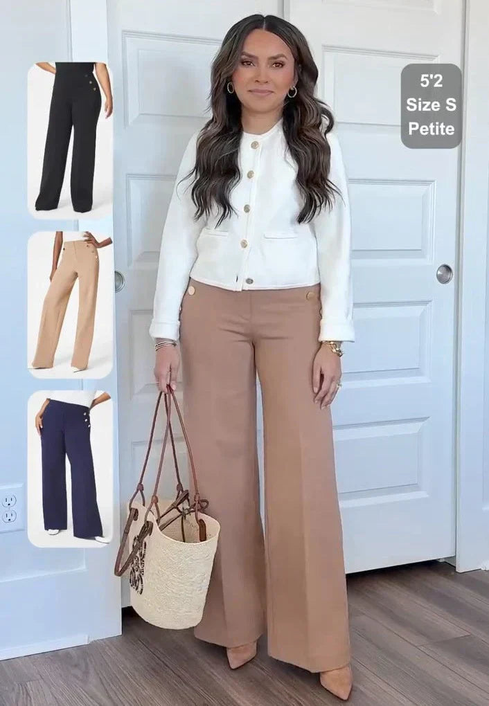 Pantaloni cu croială largă VeloraFlow | Conturează-ți silueta cu confort și eleganță toată ziua | elesira