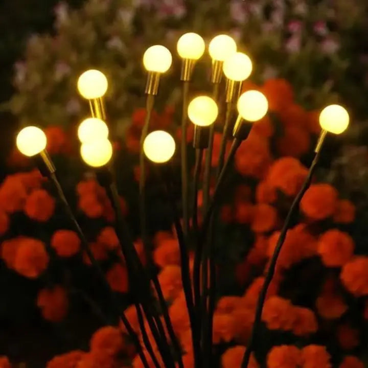 Waterdichte zonnelantaarns met vuurvliegjes en 6 leds | elesira