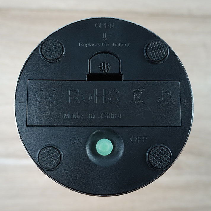 Chromowana lampka nocna LED w kształcie kieliszka do wina, z USB | elesira