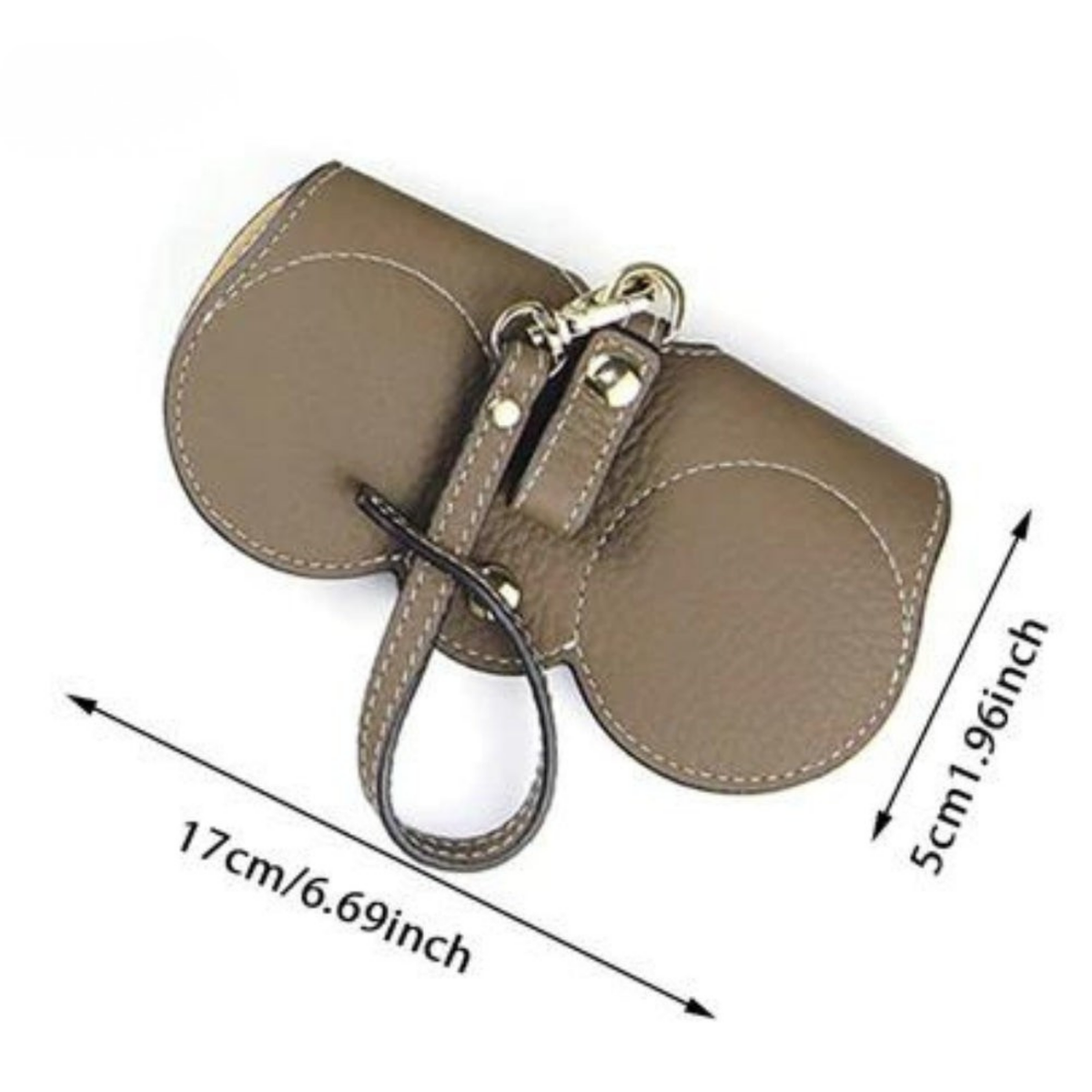 SlendaRico Slim Leather Glasses Case | Ultimate Featherlight Protection That Moves with You | elesira