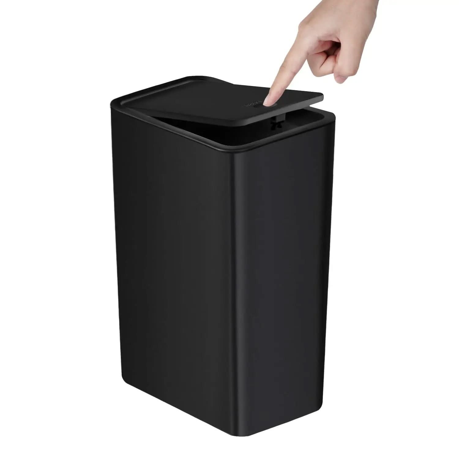 Slim Top Trash Bin 10L - Space-Saving Design | elesira