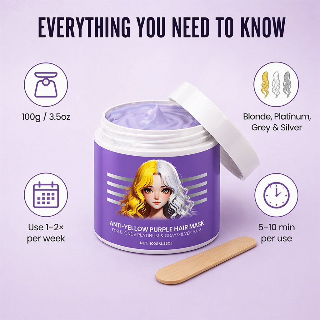 VioletLock | Éliminez les reflets jaunes cuivrés, hydratez en profondeur et préservez votre blond froid entre deux visites au salon | elesira