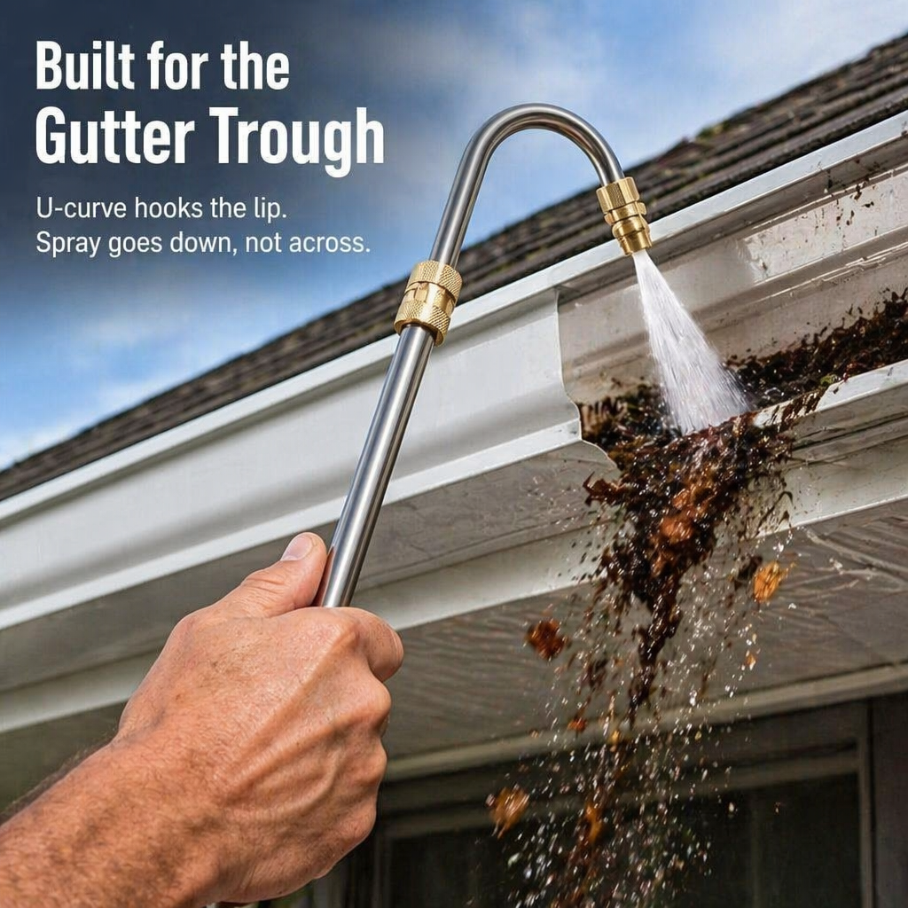 SkySweep | Blast Away Gutters, Siding & Second-Story Grime Without Ladder Climbing | elesira