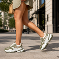 VeroStride-khaki-sneakers | Ubesværet elegance møder skyagtig komfort hele dagen | elesira