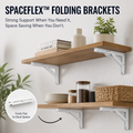 SpaceFlex | קפלו את המדפים ואחסנו אותם כדי להחזיר לעצמכם כל סנטימטר של שטח רצפה | elesira