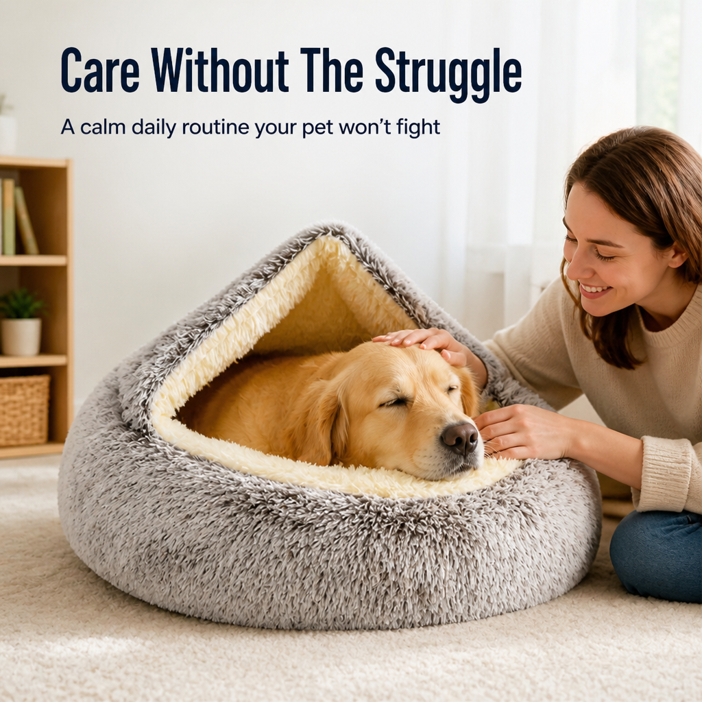 SnuggleNest | The Cozy Hug That Calms Your Pet to Deep, Dreamy Sleep | elesira