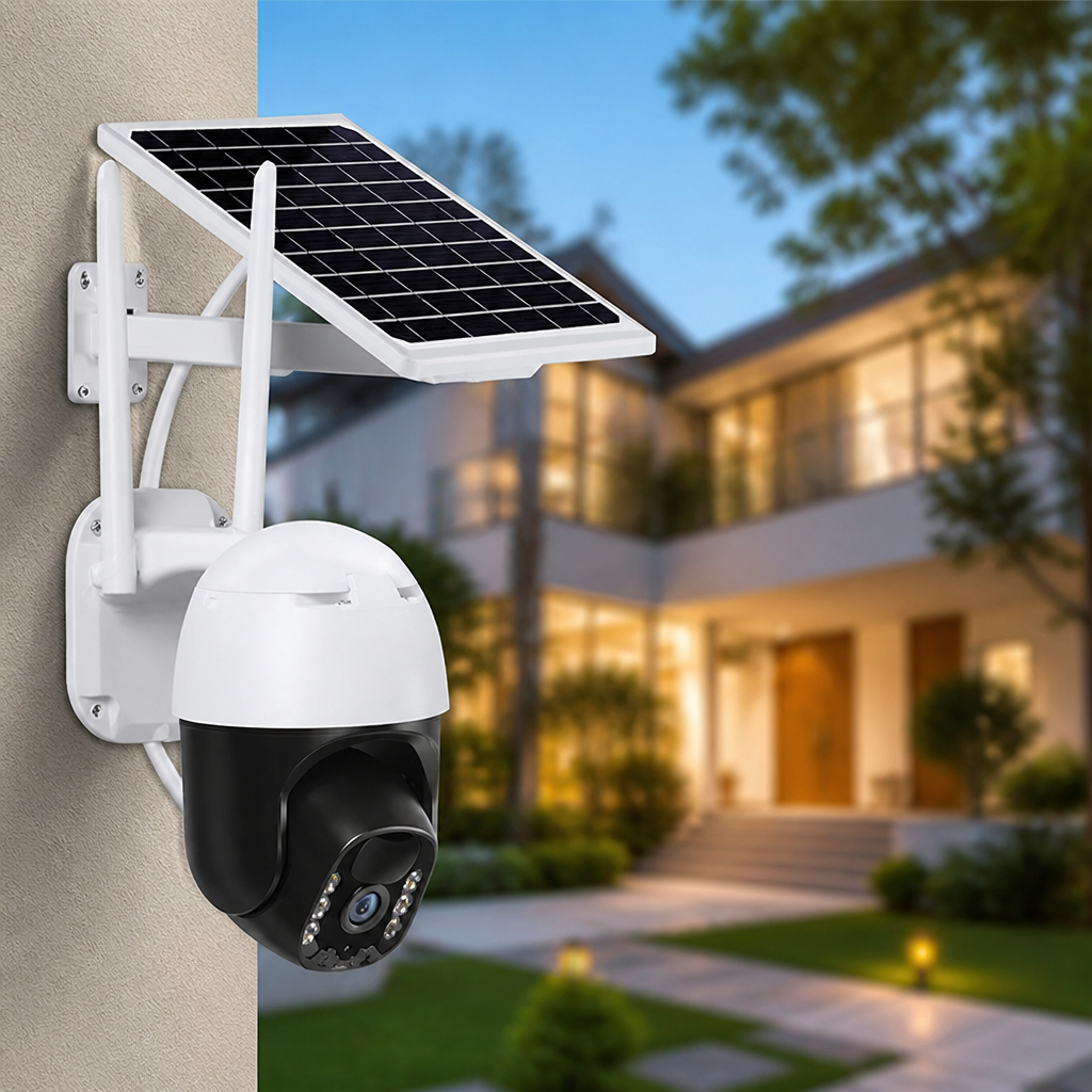 מצלמת אבטחה אלחוטית סולארית SolarSense | אבטחה בלתי ניתנת לשבירה המופעלת מהשמש, תמיד צופה ותמיד מוכנה | elesira