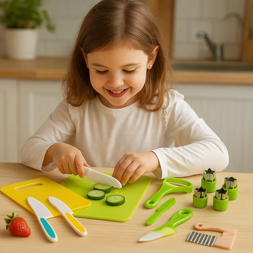SliceJoy | Accendi la fiducia del tuo bambino con un divertimento in cucina sicuro e senza paura | elesira