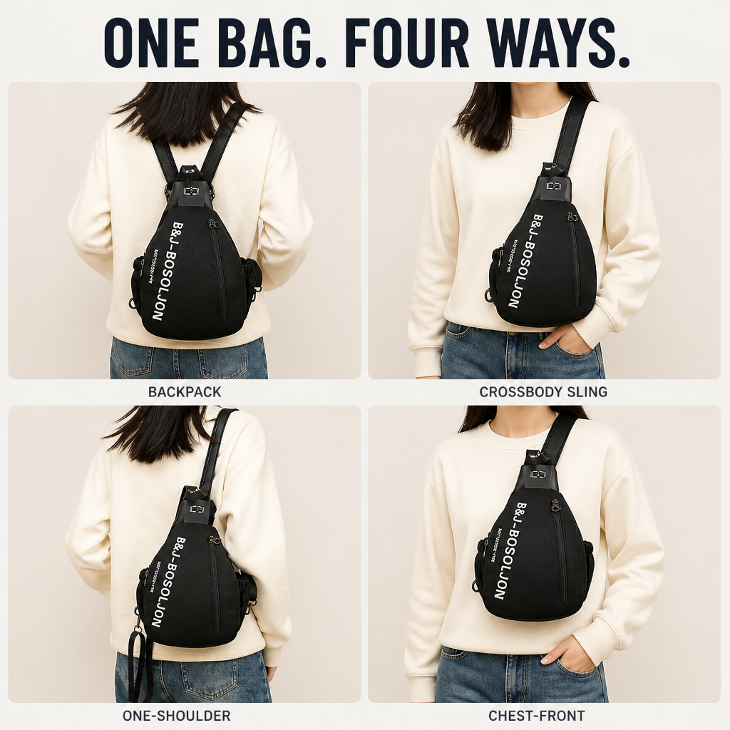 VersaFlow | Shift From Backpack to Sling in Just 3 Seconds | elesira