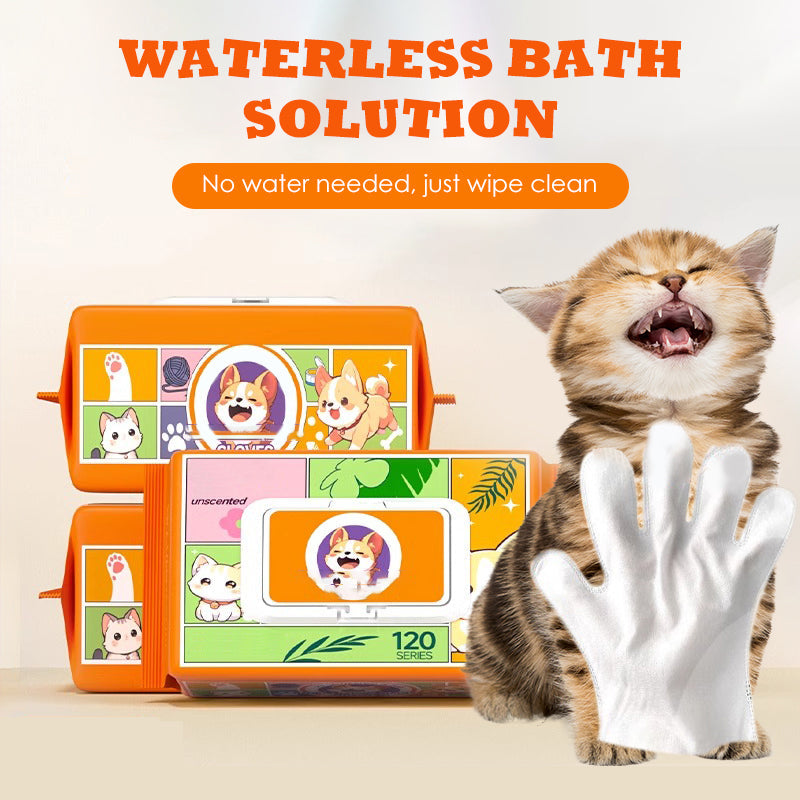 Waterless Antibacterial Gloves for Animal Care | elesira