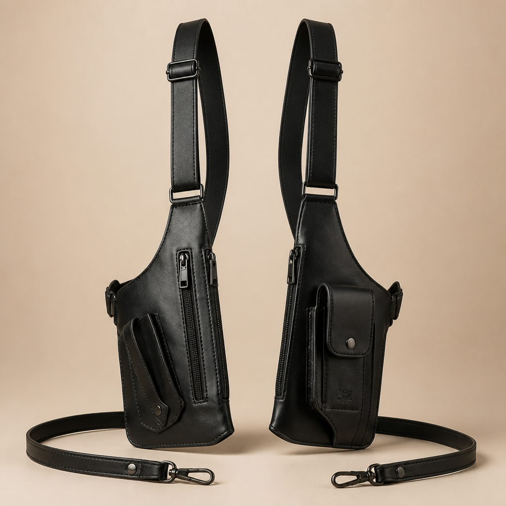 VeloGuard Body-Sling | Transporte os seus bens com ousadia e proteção invisível à prova de bala | elesira