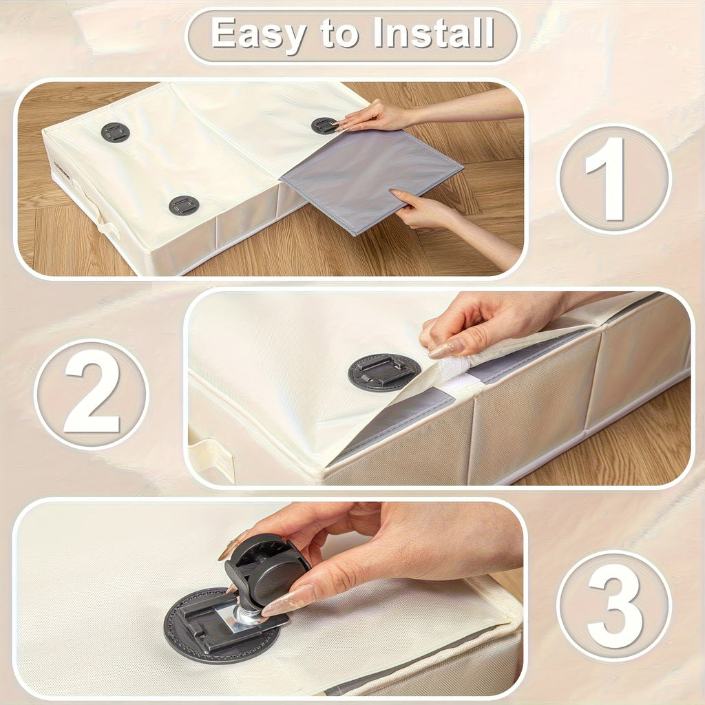 SmartSpace Under-Bed Organizer – Mobile Storage Solution | elesira