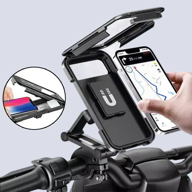 Wireless Charging Bicycle Phone Mount – Waterproof Design | elesira
