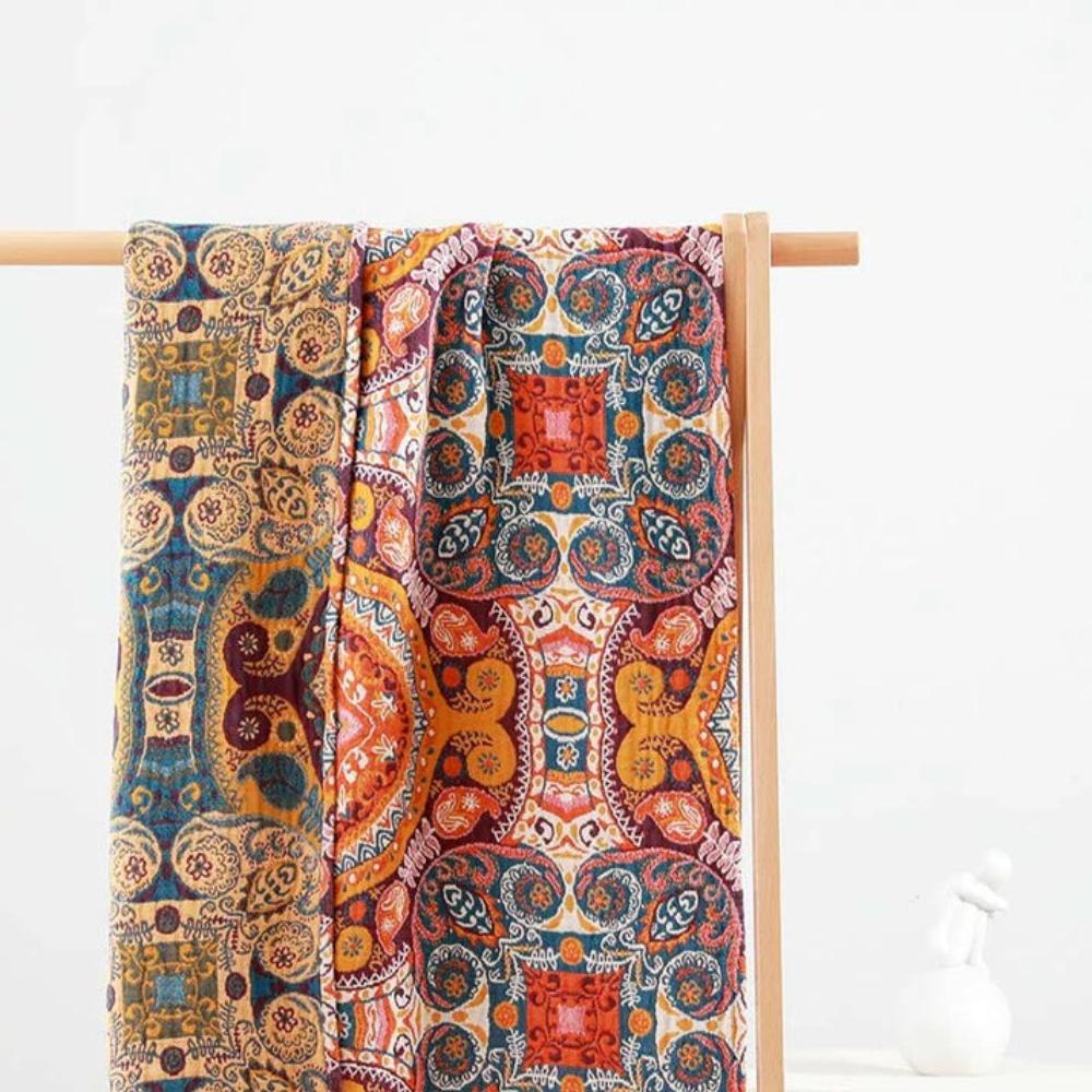Serviette en coton de style vintage à motif bohème | elesira