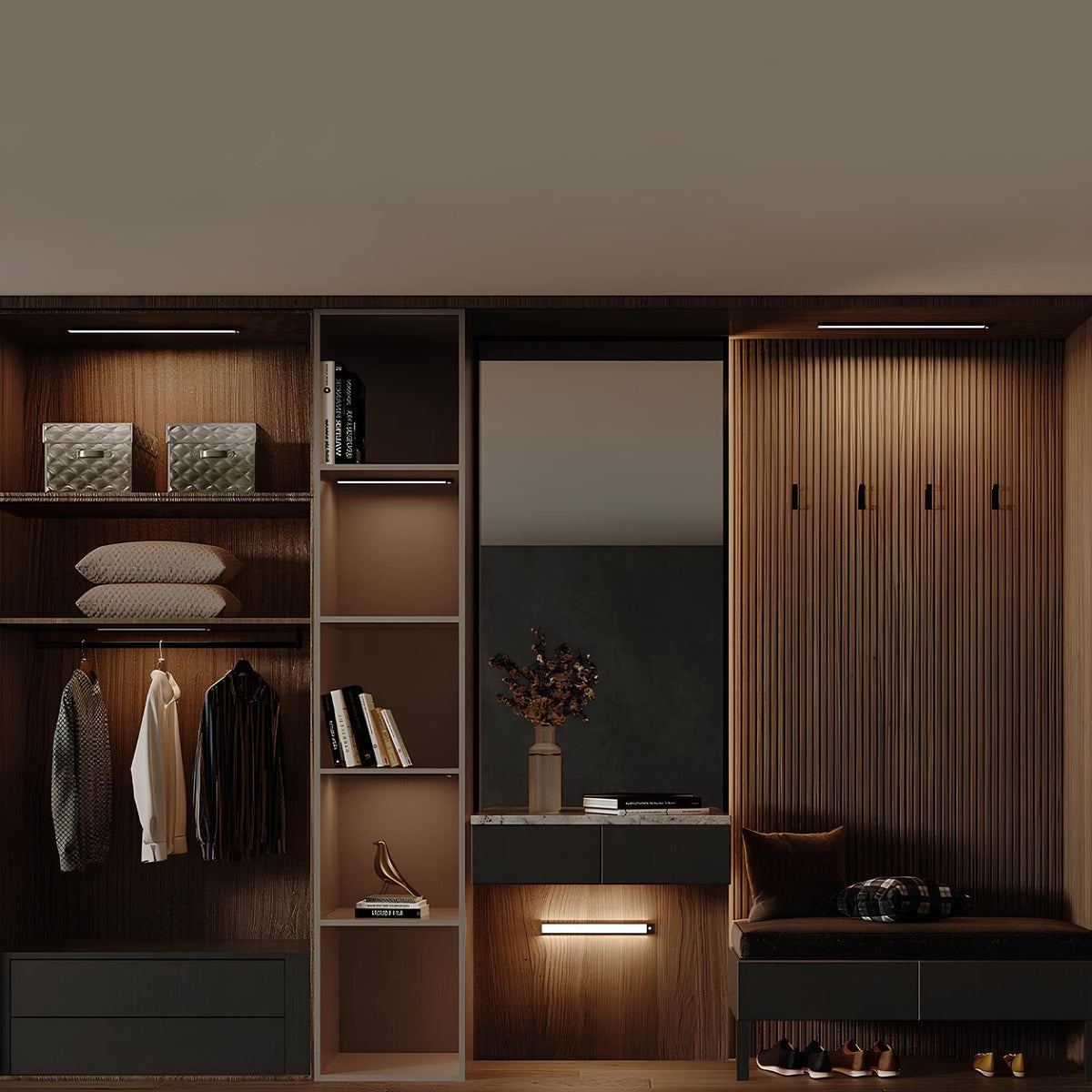 Wireless Rechargeable Motion-Activated LED Light for Home | elesira