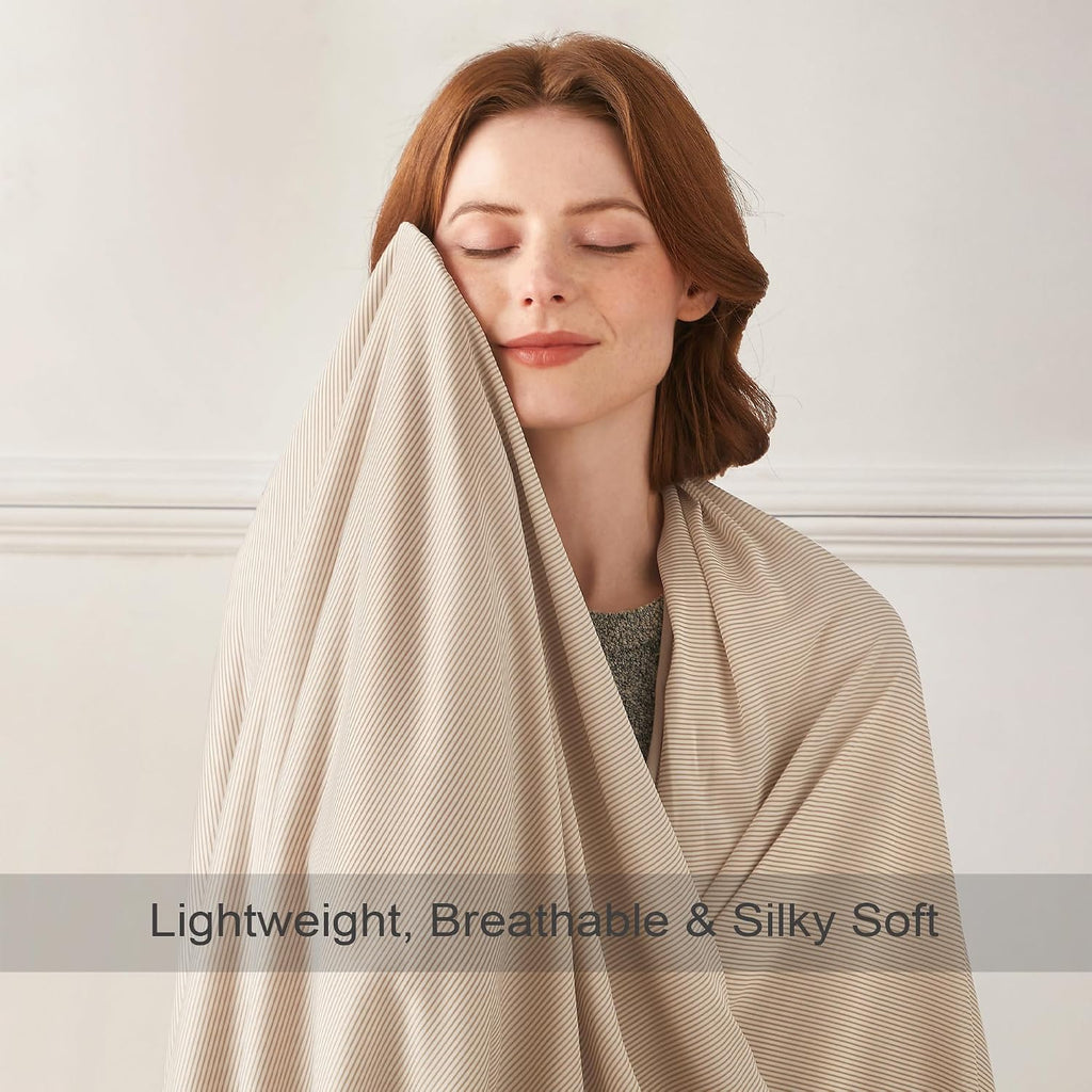 Cozy Comfort Cooling Blanket For Hot Sleepers With Breathable Fabric Light Summer Throw - Elesira