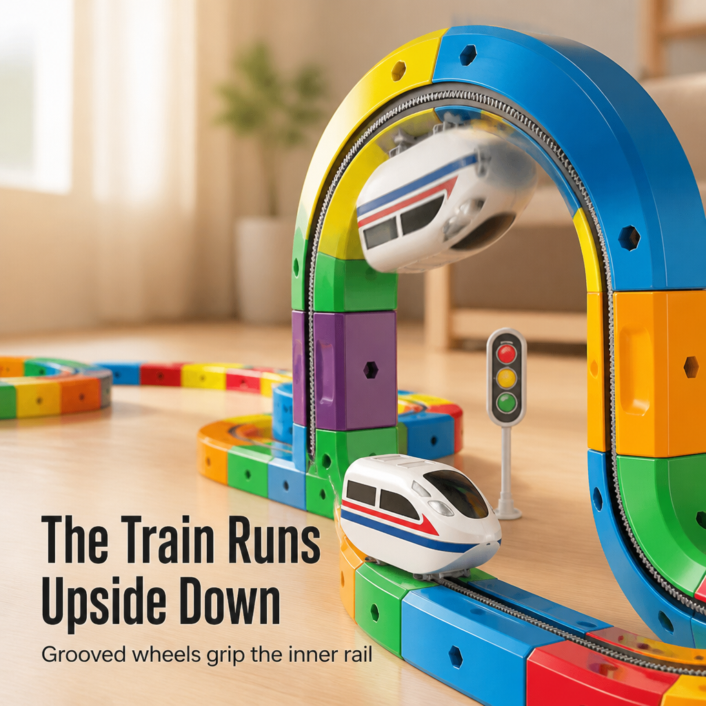 WonderRail | 打造可攀爬、环绕并倒挂运行的3D火车轨道 | elesira