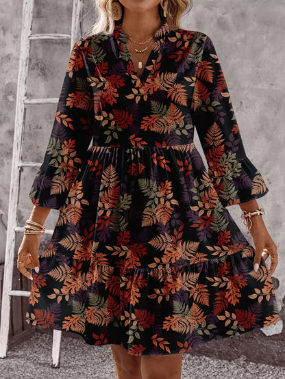 Robe Élégante Manches Trois-Quarts