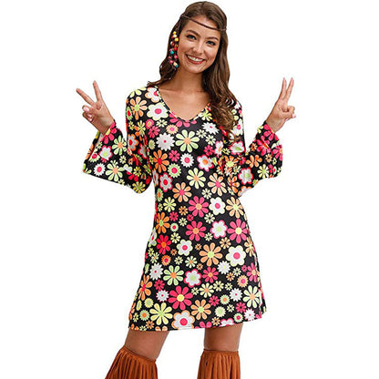 Robe Hippie Femme – Style Bohème Psychédélique 70s