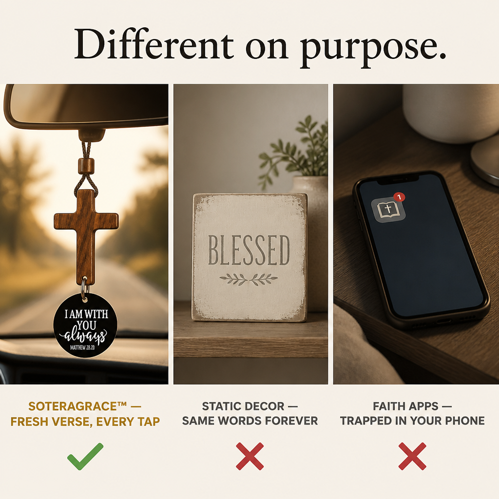 SoteraGrace | Tap the Cross, Receive a New Bible Verse Each Day | elesira