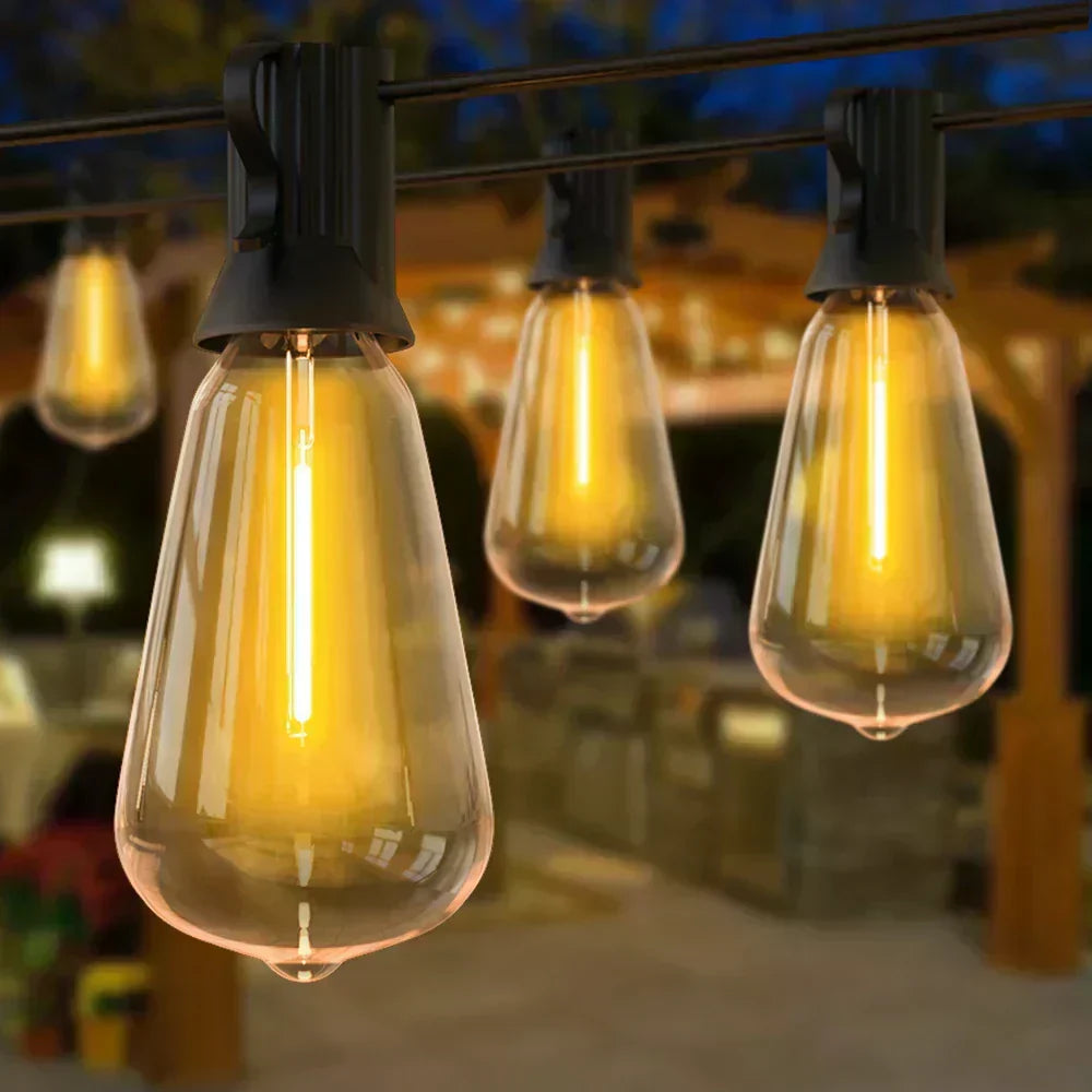 שרשרת נורות LED עמידה למים לומאמיסט לחללים חיצוניים | elesira