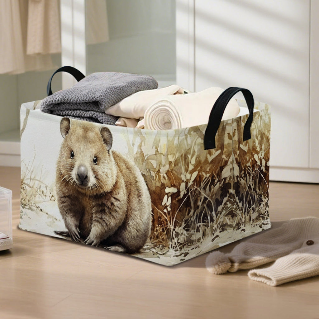 Wombat Haven – Stylowy kosz do przechowywania dla uporządkowanego domu | elesira