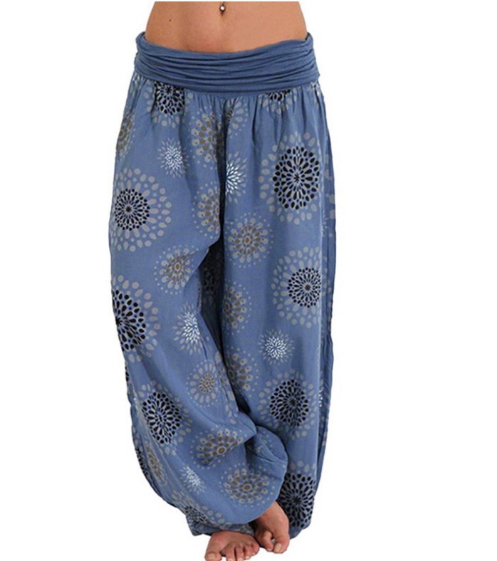 Pantalon Sarouel Femme Style Bohème – Coupe Large Ultra Confort