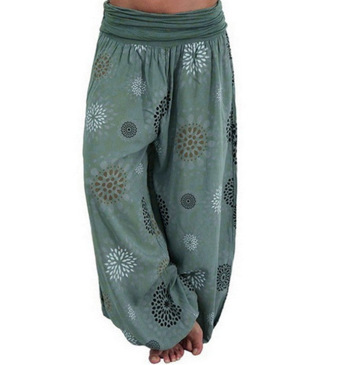 Pantalon Sarouel Femme Style Bohème – Coupe Large Ultra Confort