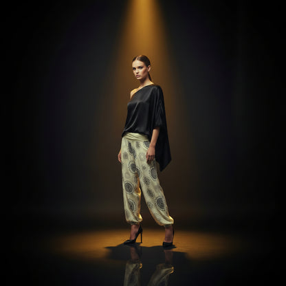 Pantalon Sarouel Femme Style Bohème – Coupe Large Ultra Confort