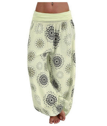 Pantalon Sarouel Femme Style Bohème – Coupe Large Ultra Confort