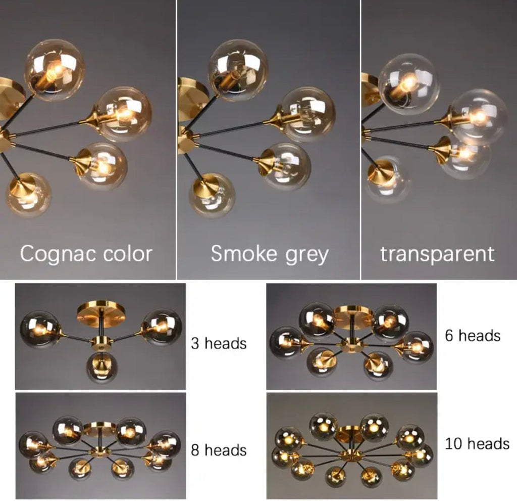Jade Glass Ball Chandelier | elesira