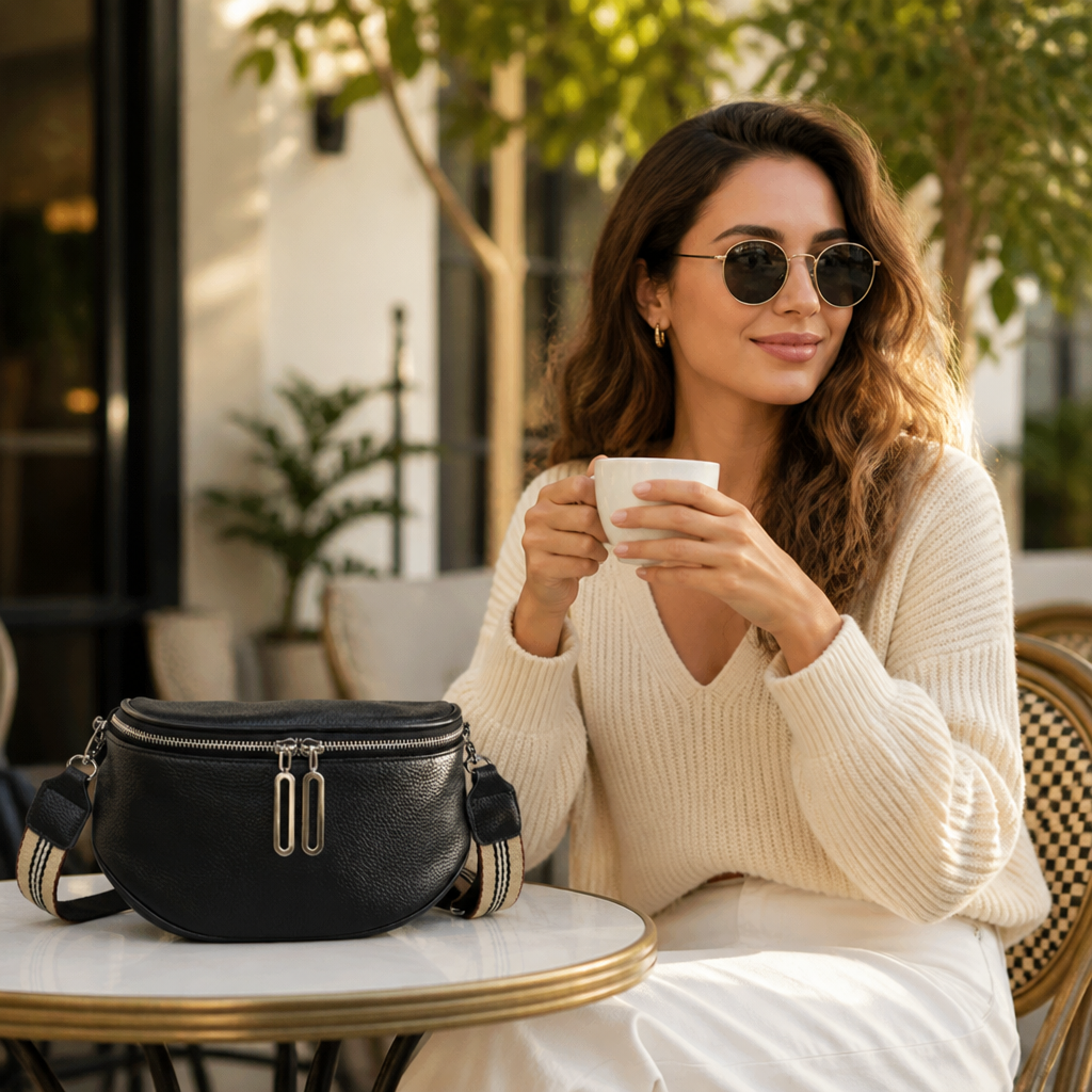 VeroLuxe crossbody-veske | Ha kontroll over hvert øyeblikk med en skarp, stressfri stil | elesira