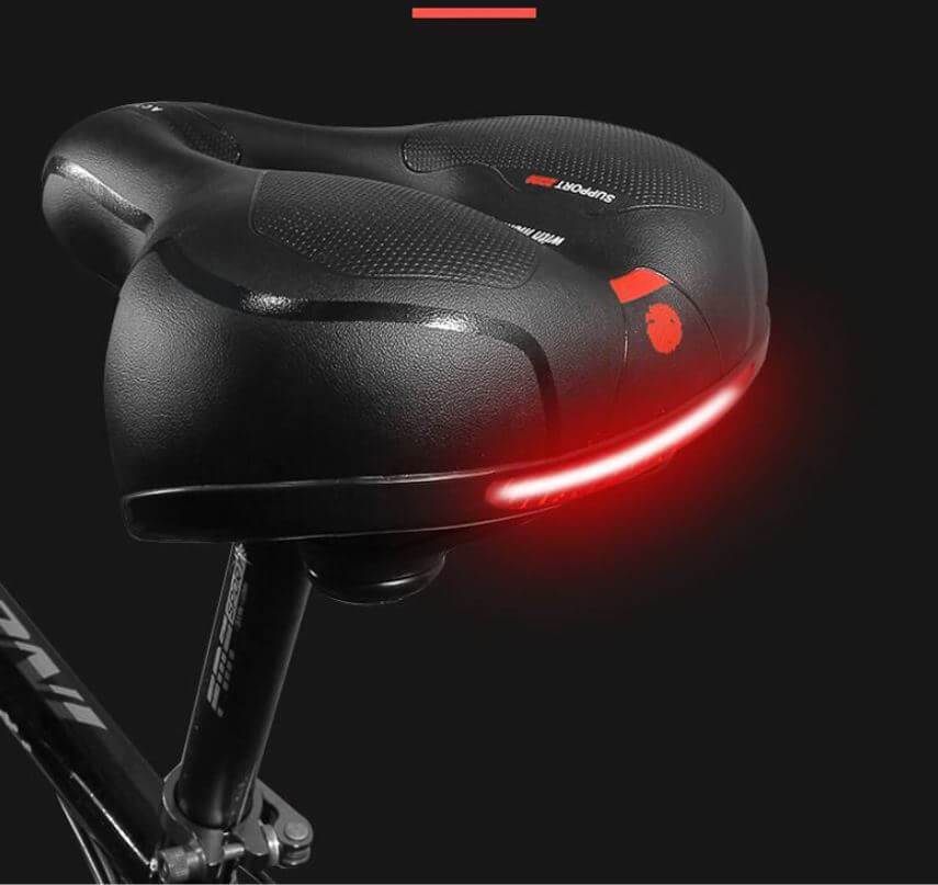 Belüfteter Fahrradsattel mit Stoßdämpfung und ergonomischem Design | elesira