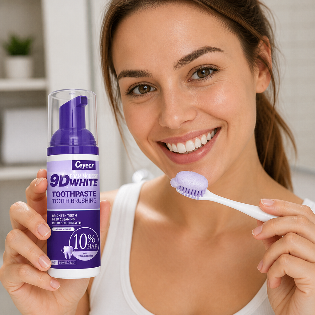 Smoke-Stain Removing Natural Mint Teeth Whitening Mousse (50 mL) | elesira