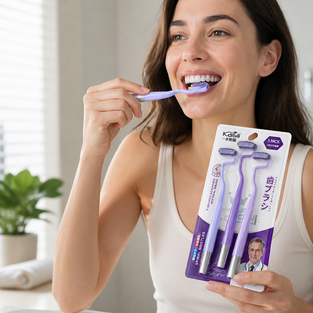 Soft Bristles S-Shaped Toothbrush Set (3-Pack) | elesira