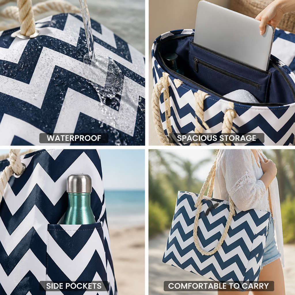Bolso tote Oxford impermeable y resistente al aceite (35L) | elesira
