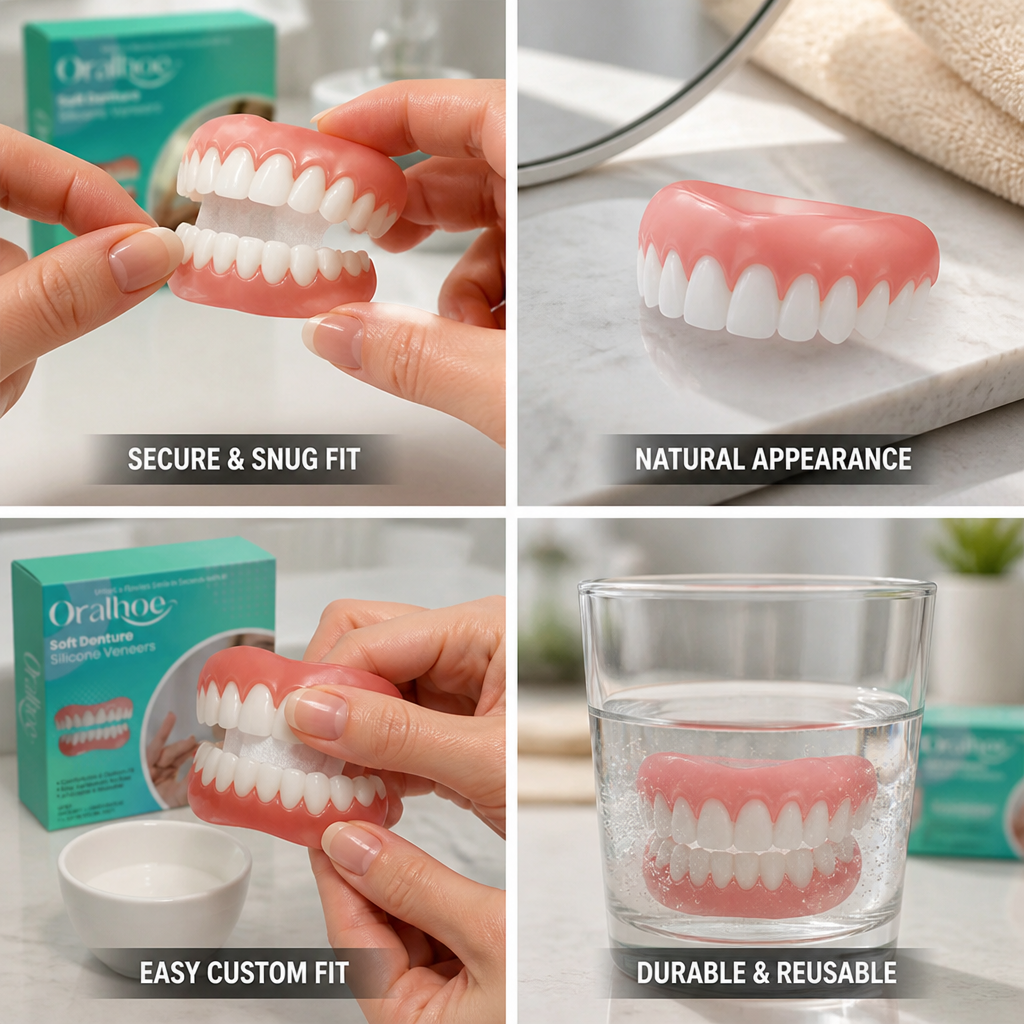 Soft Silicone Secure-Fit Denture Reliner Kit (Upper & Lower) | elesira