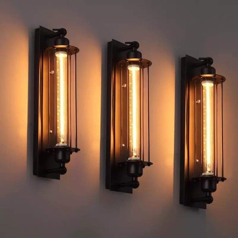 Lampada da parete vintage in stile industriale per bar | elesira