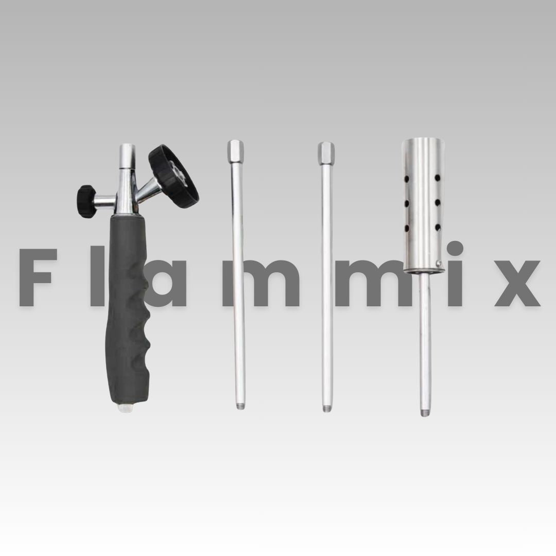 Plynový vypalovač plevele - ekologická likvidace plevele - nastavitelná plamenná tyč - Flammix | elesira