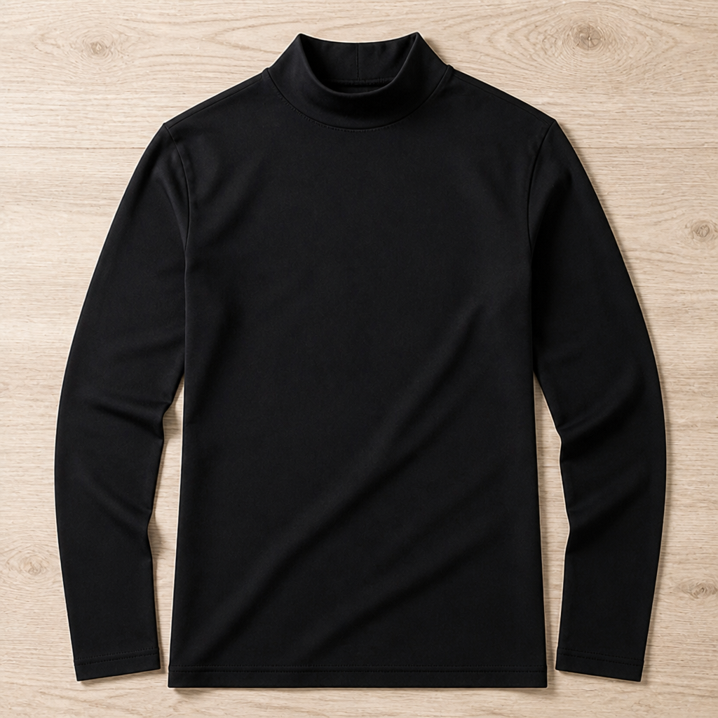 VeroEdge Slim-Fit-Langarmshirt mit hohem Kragen | Erobern Sie jeden Raum mit unvergleichlichem Selbstbewusstsein und Komfort | elesira