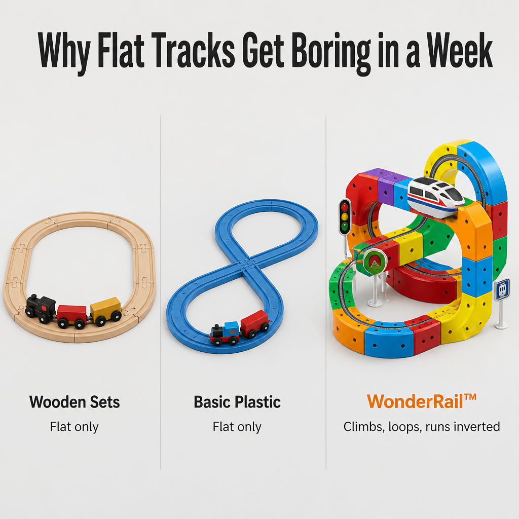 WonderRail | 打造可攀爬、环绕并倒挂运行的3D火车轨道 | elesira