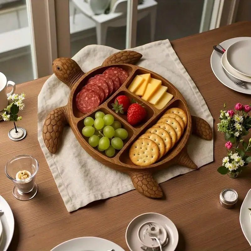 Snack Tray - Solid Wood Platter - Animal Motif - NaturKueche | elesira