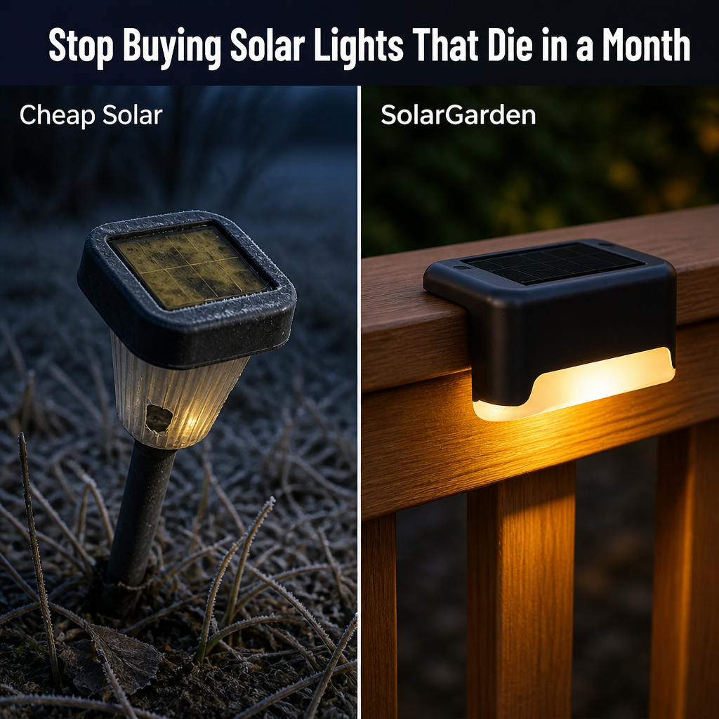 SolarGarden | האירו את הדק לאורך כל הלילה בלי חוטים או כלי עבודה | elesira