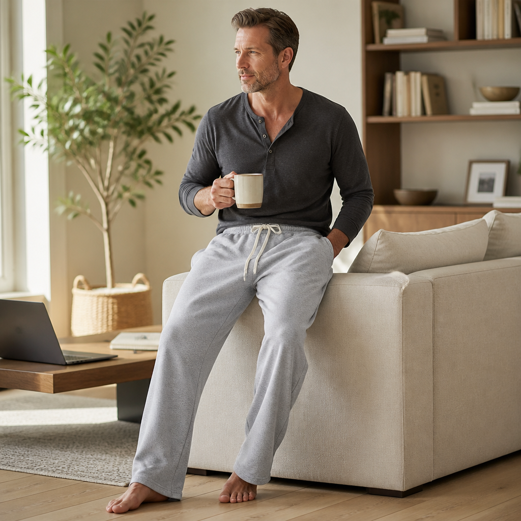 VeroStride – Loose-Fit Drawstring Lounge Pants Featuring Side Pockets | elesira