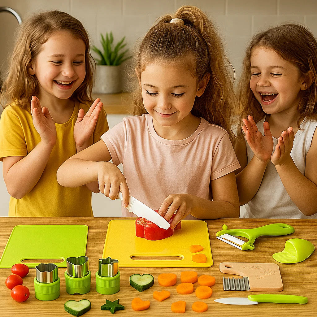 SliceJoy | Accendi la fiducia del tuo bambino con un divertimento in cucina sicuro e senza paura | elesira