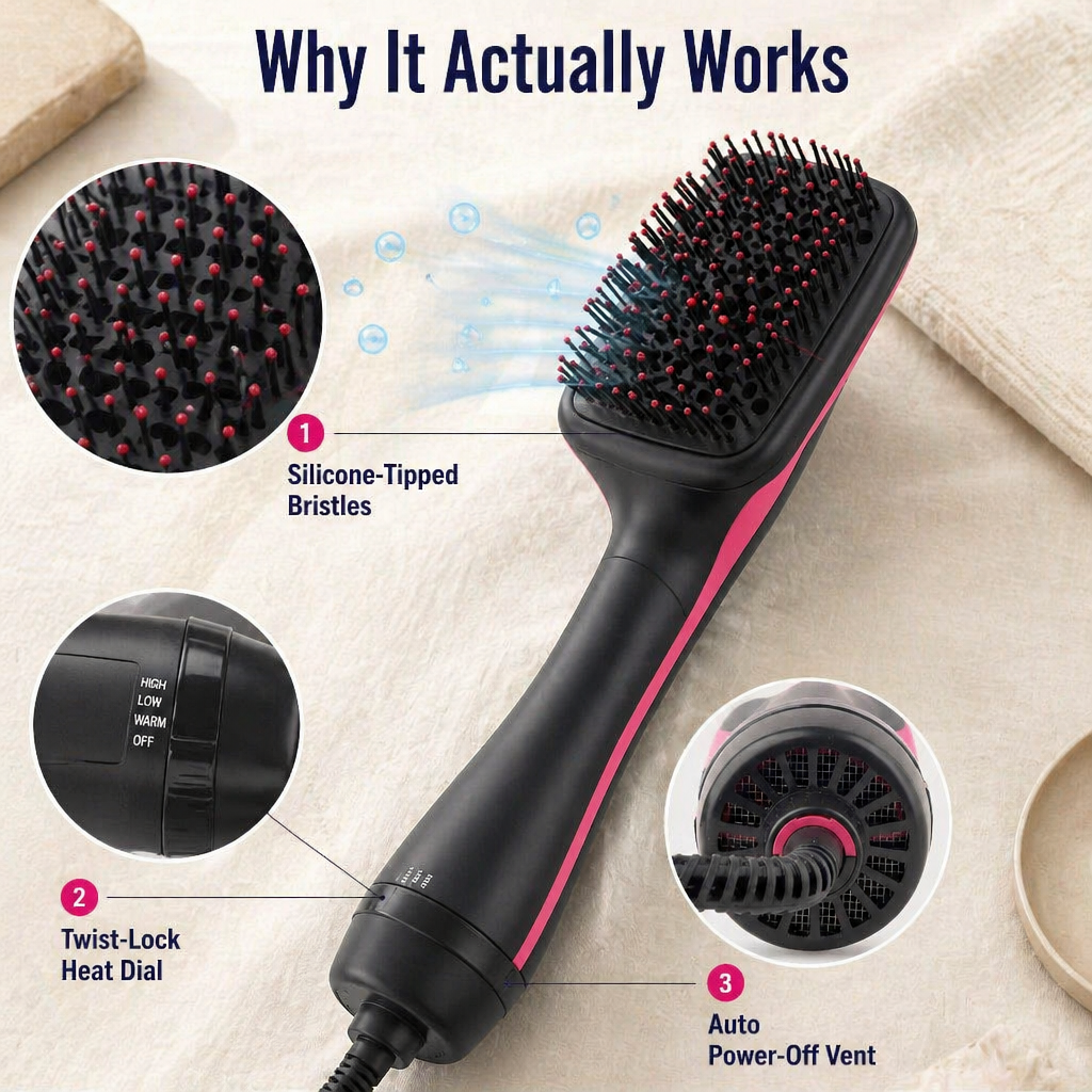 VivaLiss | Liscia rapidamente i capelli umidi senza dover alternare tre strumenti | elesira