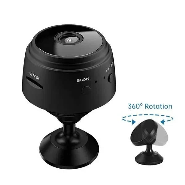 Trådløst mini-sikkerhedskamera med magnetisk beslag og 360° rotation | elesira
