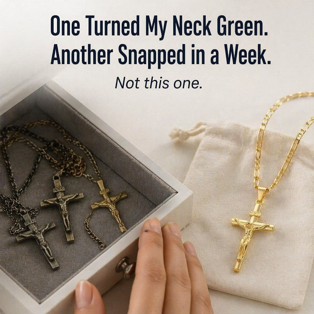 SolaraFaith | Rock a Crucifix That Won't Fade, Break, or Stain Your Skin Green | elesira