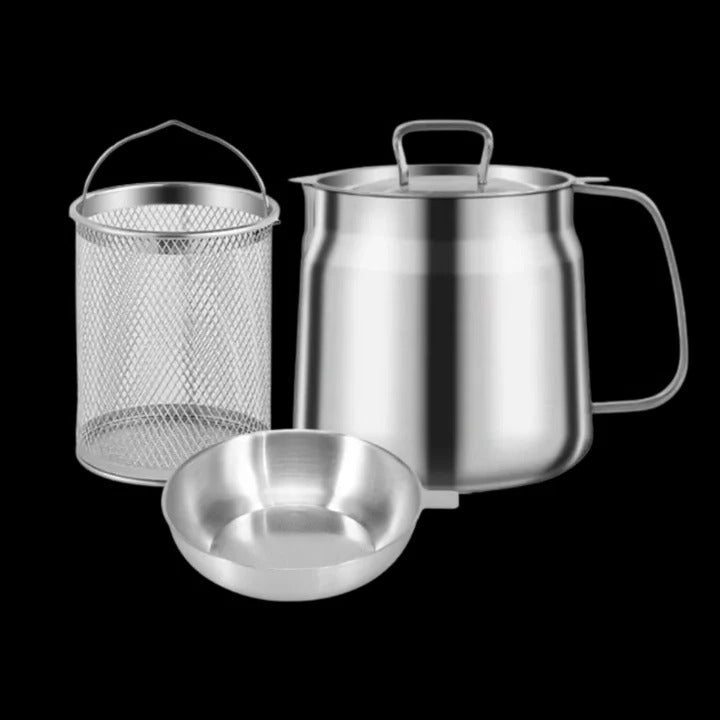 Smart Fry Pot with Built-in Oil Filter for Effortless Cooking | elesira